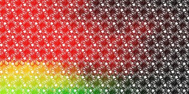 Açık yeşil, kırmızı çizgili vektör arka plan. Çizgili soyut gradyan çizimi. İş tanıtımınız için tasarım.