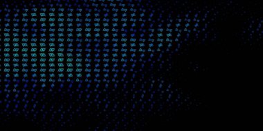 Din sembollü koyu mavi vektör dokusu. Gotik eğilimli soyut illüstrasyon. En iyi tasarım Cadılar Bayramı olayları.