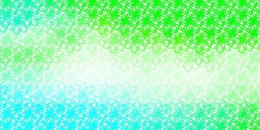 Açık yeşil çizgili vektör arkaplanı. Soyut ve eğri çizgilerle renkli çizimler. Cep telefonları için şablon.