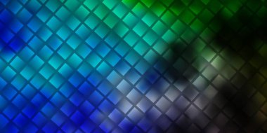 Açık mavi, dikdörtgen biçiminde yeşil vektör dokusu. Soyut arkaplanda renkli gradyan olan dikdörtgenler. Reklamınız, posteriniz, afişiniz için en iyi tasarım.