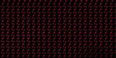 Koyu pembe, kırmızı vektör desenli sihirli elementler. Gotik eğilimli soyut illüstrasyon. Okült tasarımın için basit bir temel.