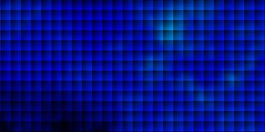 Kare şeklinde koyu mavi vektör deseni. Gradyan dikdörtgenleri olan bir resim. İniş sayfası için modern şablon.