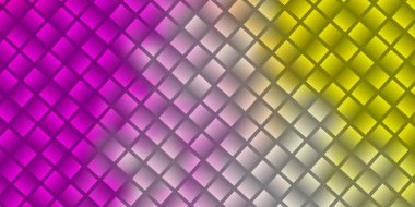 Açık pembe, dikdörtgenli sarı vektör arkaplan. Dikdörtgen şekilli yeni soyut illüstrasyon. İş tanıtımınız için tasarım.