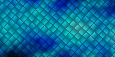 Çizgileri, dikdörtgenleri olan hafif BLUE vektör düzeni. Soyut arkaplanda renkli gradyan olan dikdörtgenler. Reklamlar ve reklamlar için desen.