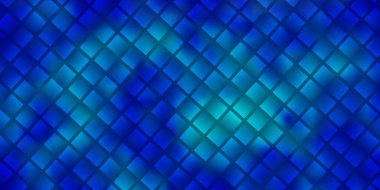 Açık mavi vektör deseni kare biçiminde. Dikdörtgenli soyut gradyan çizimi. İş broşürleri, broşürler için desen