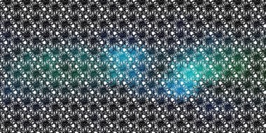 Açık mavi, kıvrımlı yeşil vektör arkaplan. Renkli çizimler, kıvrımlardan oluşur. İş tanıtımınız için tasarım.