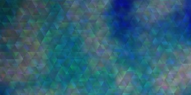 Çizgileri ve üçgenleri olan açık mavi vektör dokusu. Soyut tarzda akıllı tasarım ve eğimli üçgenler. Terfileriniz için tasarım.