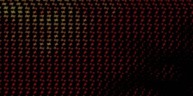 Din sembollü koyu turuncu vektör dokusu. Gotik eğilimli soyut illüstrasyon. En iyi tasarım Cadılar Bayramı olayları.