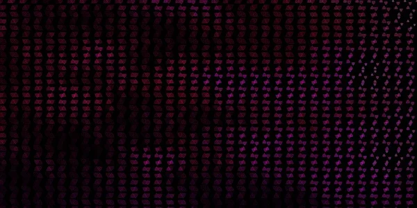 Esrarengiz sembollü koyu pembe vektör arkaplan. Sihirli ruhani güç işaretleri olan bir ilüzyon. Gizemli, mistik tasarımlar için arkaplan.