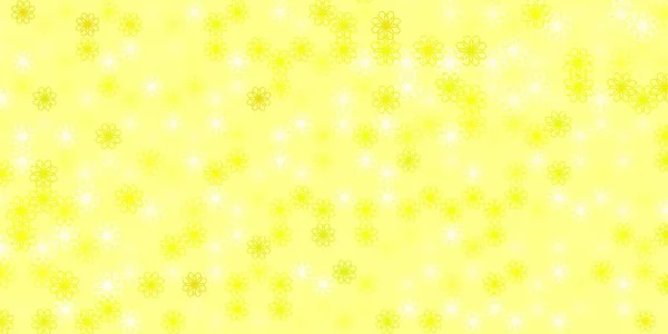 Світло Жовтий Векторний Шаблон Вигнутими Лініями Ілюстрація Півтоновому Стилі Градієнтними — стоковий вектор