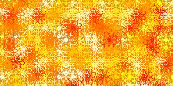 Fondo Vector Naranja Claro Con Arcos Ilustración Colorida Estilo Abstracto — Vector de stock