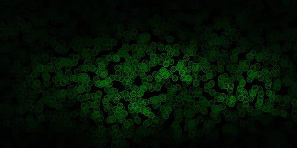 Темно Зеленый Векторный Отскок Загадочными Сияниями Иллюстрация Магическими Знаками Духовной — стоковый вектор