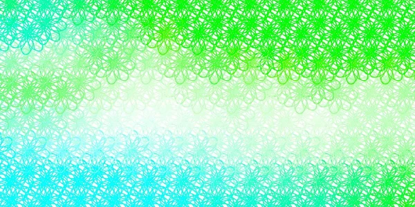 Açık yeşil çizgili vektör arkaplanı. Soyut ve eğri çizgilerle renkli çizimler. Cep telefonları için şablon.