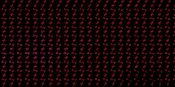 Koyu pembe, kırmızı vektör desenli sihirli elementler. Gotik eğilimli soyut illüstrasyon. Okült tasarımın için basit bir temel.