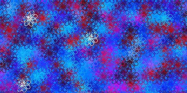 Ανοιχτό Μπλε Κόκκινο Διάνυσμα Φόντο Τόξα Πολύχρωμη Εικονογράφηση Κυκλικό Στυλ — Διανυσματικό Αρχείο