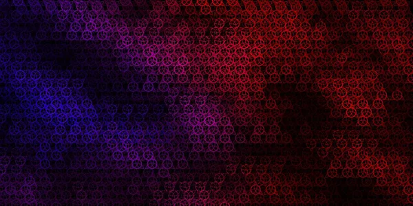 Esrarengiz işaretli koyu pembe, sarı vektör şablonu. Gradyan simya şekilli renkli bir illüstrasyon. En iyi tasarım Cadılar Bayramı olayları.