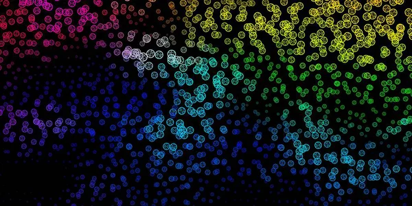 Sihirli elementleri olan koyu renkli vektör deseni. Sihirli ruhani güç işaretleri olan bir ilüzyon. Doğaüstü tasvirler için basit tasarım.