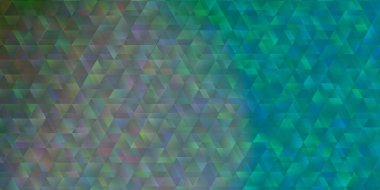 Açık mavi, çizgileri ve üçgenleri olan yeşil vektör deseni. Basit formda soyut biçimdeki üçgenler. İniş sayfaları için şablon.