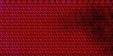 Esrarengiz işaretli koyu pembe vektör şablonu. Cadılık formlarıyla soyut tarzda geçmişe dönük tasarım. Doğaüstü tasvirler için basit tasarım.