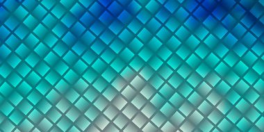 Açık mavi, kare şeklinde yeşil vektör deseni. Dikdörtgen şekilli yeni soyut illüstrasyon. İş tanıtımınız için tasarım.