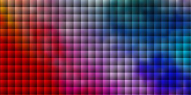 Çizgilerle, dikdörtgenlerle ışık çok renkli vektör düzeni. Soyut arkaplanda renkli gradyan olan dikdörtgenler. İş broşürleri, broşürler için desen