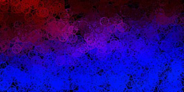 Lacivert, kırmızı vektör arkaplan ve gizemli semboller. Gotik eğilimli soyut illüstrasyon. Doğaüstü tasvirler için basit tasarım.