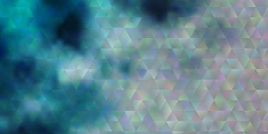 Çizgiler ve üçgenlerle ışık Mavisi vektör düzeni. Üçgenli soyut gradyan çizimi. Web siteleri için desen.