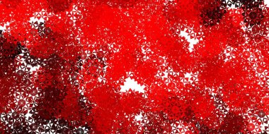 Açık Kırmızı, buz taneli sarı vektör şablonu. Buz ve karlı akıllı geometrik soyut çizim. Yeni Yıl Broşürü Deseni.