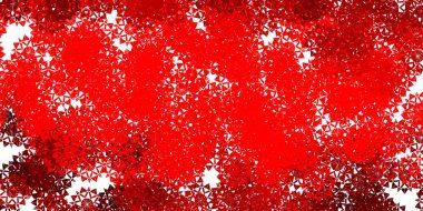 Açık kırmızı vektör arkaplanı ve xmas kar taneleri. Dekoratif Noel tarzında renkli kar unsurları. Yeni yıl web siteleri deseni.