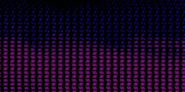 Koyu mor, dini sembollü pembe vektör dokusu. Sihirli ruhani güç işaretleri olan bir ilüzyon. Gizemli, mistik tasarımlar için arkaplan.