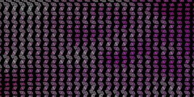 Esrarengiz işaretli koyu pembe, sarı vektör şablonu. Cadılık formlarıyla soyut tarzda geçmişe dönük tasarım. Sihir için dizayn, ruhsal olaylar.