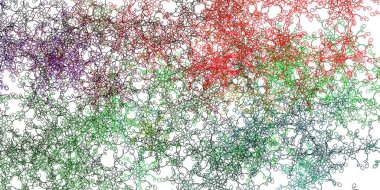 Bükülmüş çizgileri olan ışık çok renkli vektör arkaplanı. Yaylı basit bir şekilde gradyan çizimi. Web siteleri, iniş sayfaları için desen.