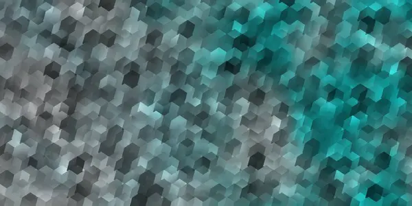 Fondo Vectorial Azul Claro Con Hexágonos Hexagones Coloridos Sobre Fondo — Vector de stock