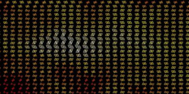 Esrarengiz işaretli koyu turuncu vektör şablonu. Cadılık formlarıyla soyut tarzda geçmişe dönük tasarım. Gizemli, mistik tasarımlar için arkaplan.