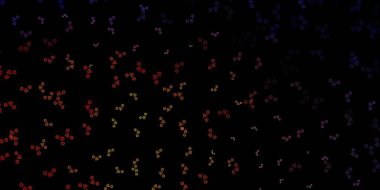 Koyu pembe, sarı vektör desenli, sihirli elementli. Sihirli ruhani güç işaretleri olan bir ilüzyon. Gizemli, mistik tasarımlar için arkaplan.