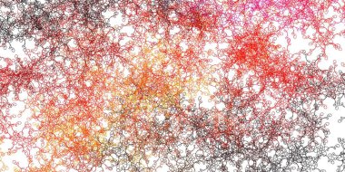 Kıvrımlı açık kırmızı vektör arka planı. Eğimli renkli geometrik örnekler var. Web siteleri, iniş sayfaları için desen.