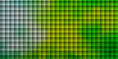 Açık yeşil, sarı vektör arkaplanı çokgen biçiminde. Gradyan dikdörtgenleri olan bir resim. İş broşürleri, broşürler için desen