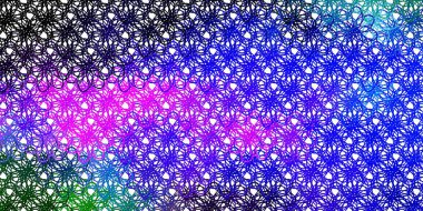 Bükülmüş çizgileri olan ışık çok renkli vektör arkaplanı. Bükülmüş çizgileri olan yepyeni renkli bir çizim. Terfileriniz için akıllı tasarım.