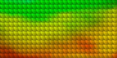 Açık yeşil, kare şeklinde sarı vektör deseni. Gradyan dikdörtgenleri ve kareleri olan renkli çizimler. Reklamlar ve reklamlar için desen.