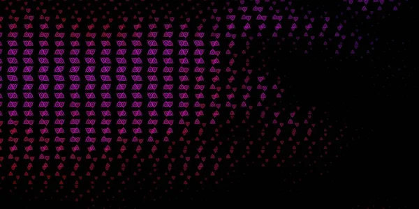 Esrarengiz işaretli koyu pembe vektör şablonu. Gradyan simya şekilli renkli bir illüstrasyon. Okült tasarımın için basit bir temel.