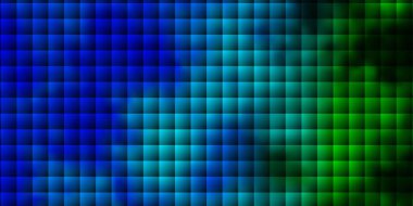 Açık mavi, çizgileri ve dikdörtgenleri olan yeşil vektör düzeni. Soyut arkaplanda renkli gradyan olan dikdörtgenler. İş tanıtımınız için tasarım.