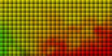 Açık kırmızı, dikdörtgenli sarı vektör arkaplan. Soyut arkaplanda renkli gradyan olan dikdörtgenler. İş broşürleri, broşürler için desen