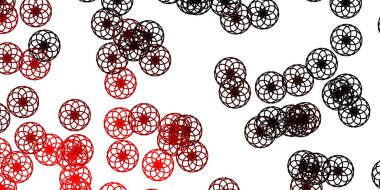 Dairesel açık kırmızı vektör şablonu. Baloncuklu gradyan tarzda soyut dekoratif tasarım. Reklamlarınız için tasarım.