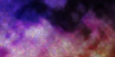 Açık Mor, pembe vektör arkaplan, çizgiler, üçgenler. Soyut üçgenli dekoratif tasarım. Duvar kağıtları için şablon.