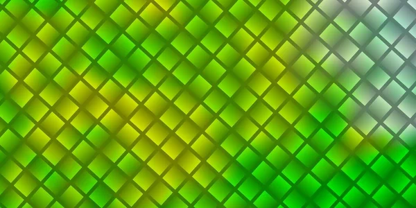 Verde Claro Textura Vectorial Amarilla Estilo Rectangular Ilustración Gradiente Abstracto — Vector de stock