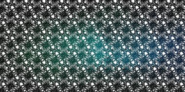 Kavisli açık yeşil vektör şablonu. Bükülmüş çizgileri olan yepyeni renkli bir çizim. Web siteleri, iniş sayfaları için desen.