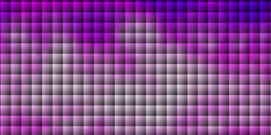 Açık Mor, kare şeklinde pembe vektör deseni. Gradyan dikdörtgenleri ve kareleri olan renkli çizimler. Reklamlar ve reklamlar için desen.
