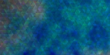 Çizgileri ve üçgenleri olan hafif Mavili vektör arka planı. Basit bir şekilde üçgenli renkli bir çizim. Reklamlar için desen.