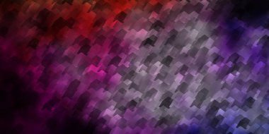 Altıgen şekilli koyu pembe vektör düzeni. Bulanık yüzeyde renkli altıgenlerin çizimi. Duvar kağıtlarının dokusu için desen.