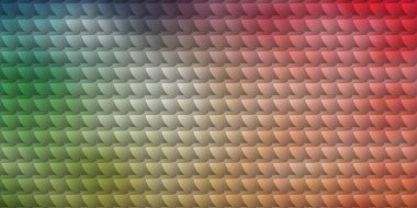 Açık yeşil, dikdörtgenli kırmızı vektör şablonu. Gradyan dikdörtgenleri ve kareleri olan renkli çizimler. Cep telefonları için şablon.